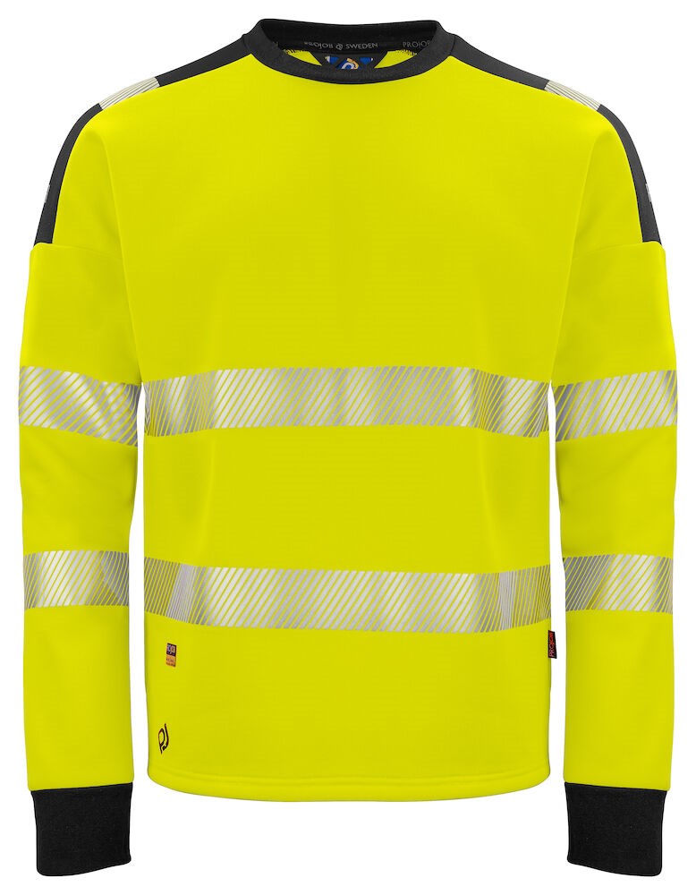 6108 Sweatshirt Roundneck Yellow/black XS