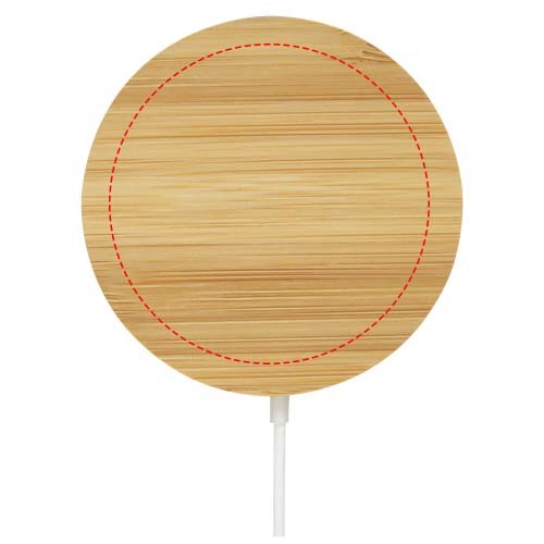 Atra 10 W magnetisch draadloos oplaadstation van bamboe