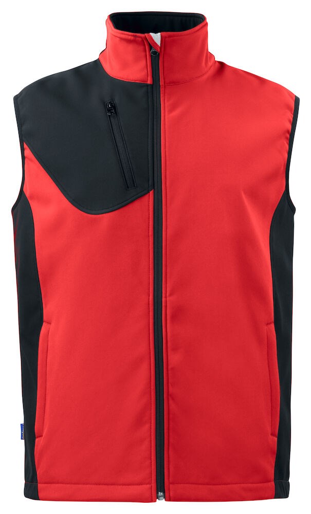 3702 SOFTSHELL VEST RED S